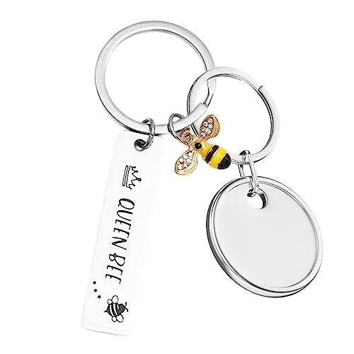 Yatlouba Biene Happy Schlüsselanhänger, Schlüsselanhänger mit Bienenform-Anhänger, Bienen-Schlüsselanhänger, Tier-Schlüsselanhänger, Bienentag-Motto-Geburtstagsparty-Gastgeschenke für Kinder und von Yatlouba