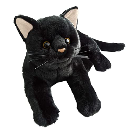 Yatlouba Kuscheltier Katze Kuschelige Schwarze Katze 30 cm Stofftiere Katzen Kissen Ausgestopftes Tier Plüschkissen Kissenpuppe Kuscheltier Für Kinder Geschenk von Yatlouba