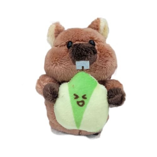 1 Stück Kawaii Hamster Plüsch Schlüssel anhänger Spielzeug Cartoon niedlich Tier gefüllte Puppe Murmeltier Plüsch tiere Anhänger Kinder Xmas Geschenke von Yawdil