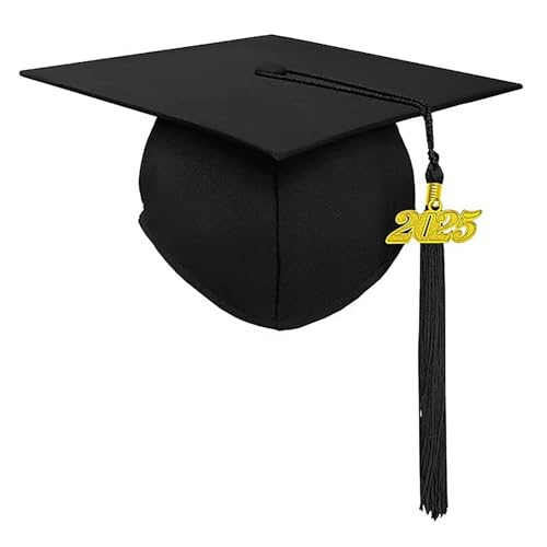 Yawdil 2025 Akademische Hut-Kopf bedeckungen, Akademie-Souvenir mützen, Cosplay-Zubehör-Charme-Ornament, DIY Fringe Graduation Kleid Zeremonie Hut von Yawdil