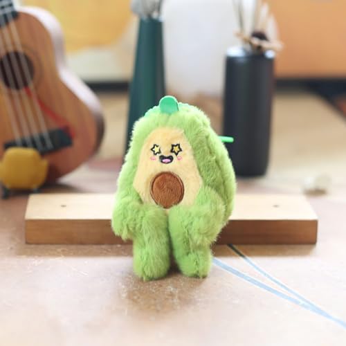 Yawdil Cartoon niedliche Avocado gefüllte Plüsch Puppe Spielzeug Anhänger Autos CHL üssel Ring Rucksack Hangings Dekoration von Yawdil