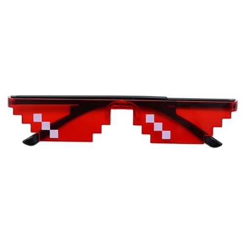 Yawdil Lustige niedliche Mosaik-Sonnenbrille, Retro-Gamer-Roboter-Sonnenbrille, Persönlichkeit, coole Party, Cosplay, Fotografie-Requisiten, Geschenke von Yawdil