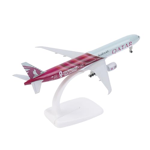 Yawdil Modellflugzeug für Luftfahrt-Enthusiasten; authentische Air Qatar Airways Boeing 777; aus Legierung, 20 cm, für Kinder und Erwachsene Yawdil Modellflugzeug für Luftfahrt-Enthusiasten; authentische Air Qatar Airways Boeing 777; aus Legierung, 20 cm, für Kinder und Erwachsene von Yawdil