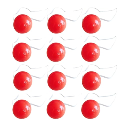 12 Stück Clownsnasen Rot, Leuchtende Clownnase, Leuchten Clownsnase, Blinkende Clown Nase, Glühende Rote Nase, Clown-Kostüm, Anzieh-Requisiten, rote Nase, Dekoration 12 Stück Clownsnasen Rot, Leuchtende Clownnase, Leuchten Clownsnase, Blinkende Clown Nase, Glühende Rote Nase, Clown-Kostüm, Anzieh-Requisiten, rote Nase, Dekoration von Yaztauho