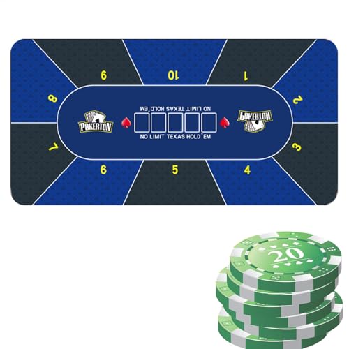 Yaztauho Pokermatte 120 x 60 cm, Pokermatte Pokertischplatte, Poker Tischauflage, Pokertischauflage, Pokerteppich Pokertischauflage, rutschfeste Poker-Tischmatte für Poker-Partys Yaztauho Pokermatte 120 x 60 cm, Pokermatte Pokertischplatte, Poker Tischauflage, Pokertischauflage, Pokerteppich Pokertischauflage, rutschfeste Poker-Tischmatte für Poker-Partys von Yaztauho