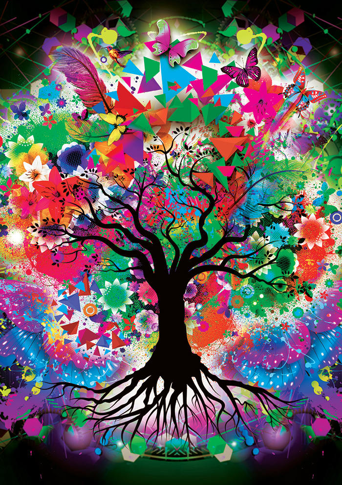 Yazz Colorful Tree 1000 Teile Puzzle Yazz-3808 von Yazz