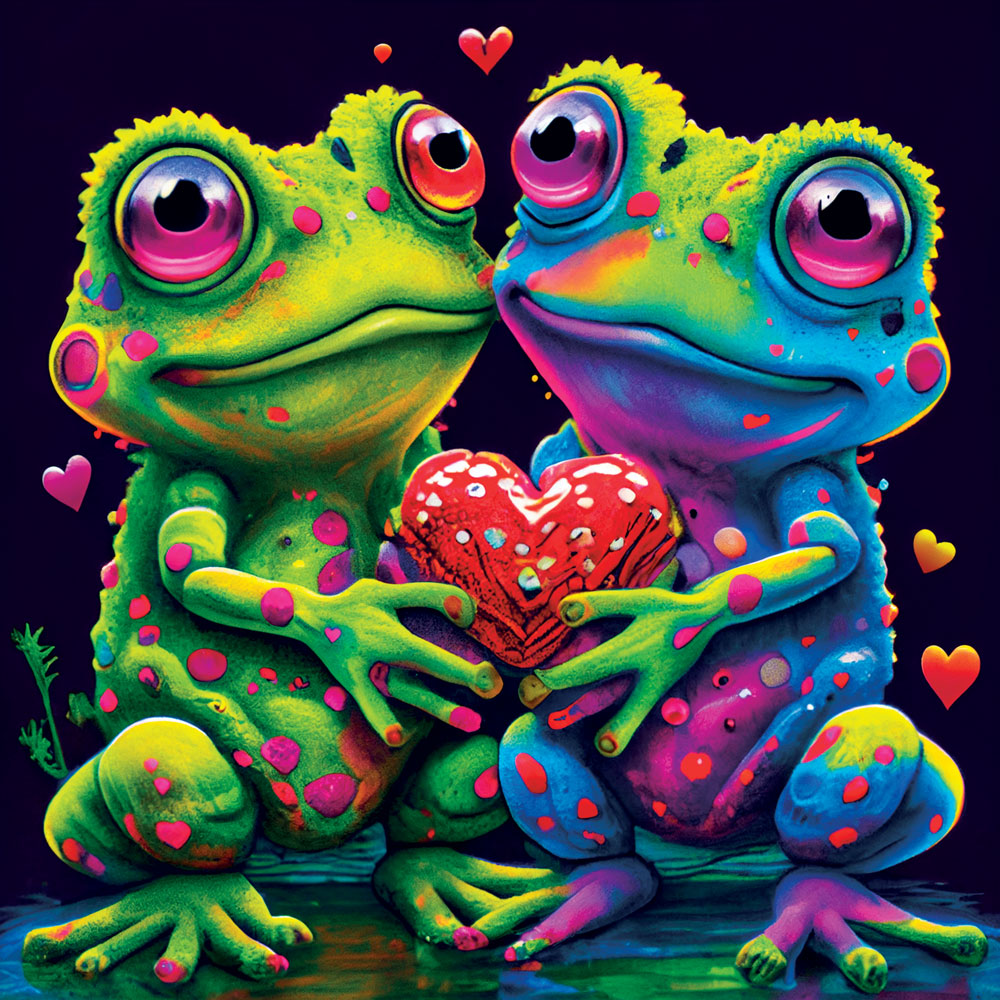 Yazz Frogs In Love 1023 Teile Puzzle Yazz-3834 Yazz Frogs In Love 1023 Teile Puzzle Yazz-3834 von Yazz