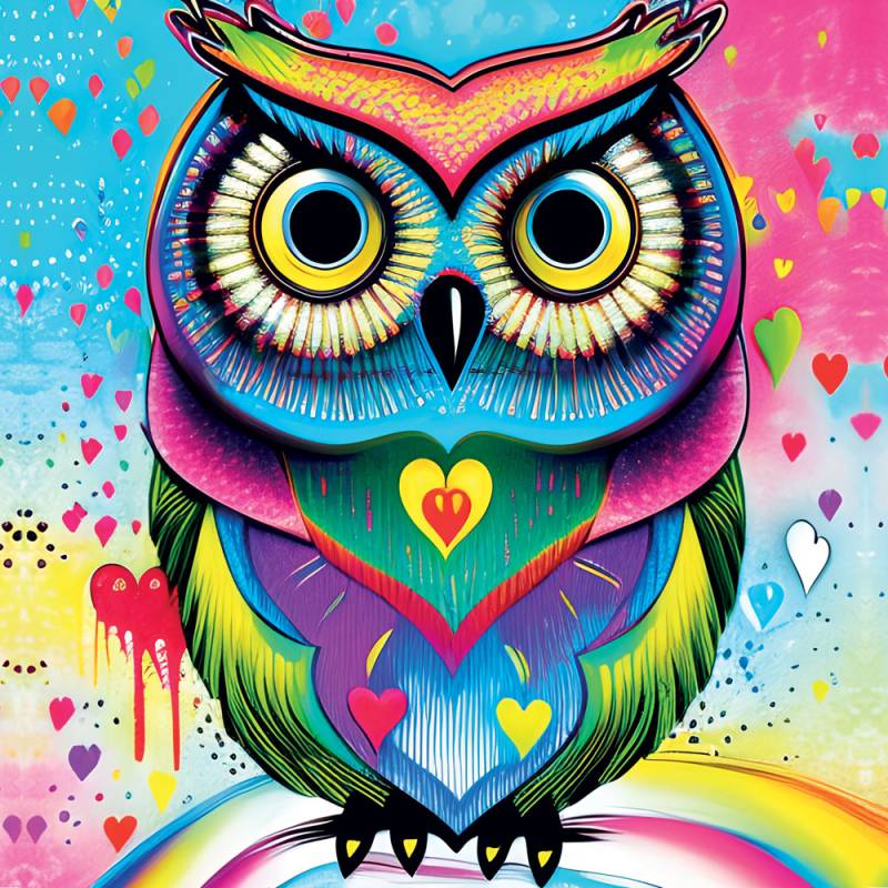Yazz Pop-art Owl 1023 Teile Puzzle Yazz-3807 von Yazz
