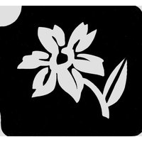Blüte mit Blatt Tattooschablone, hübsche Glitzertattoo-Vorlage 5,5x5cm Blüte mit Blatt Tattooschablone, hübsche Glitzertattoo-Vorlage 5,5x5cm von Ybody