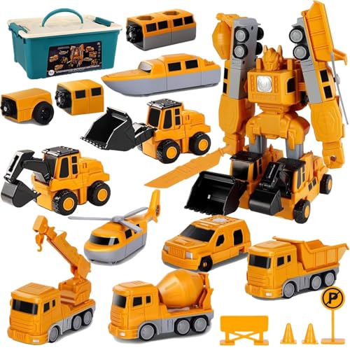 35PCS Magnetisches Verformung Bauwelt Fahrzeuge Spielzeugauto Für Kinder Mit Aufbewahrungsbox DIY Ingenieurserie Kreativitätspuzzle Bausteine Spielzeug Für Jungen Und Mädchen Im Alter Von 3 4 5 6 7 8 von Ybzegrd
