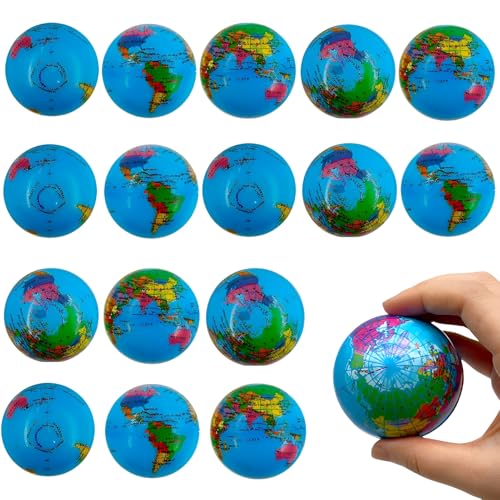 Mini Fußball, Mini Sportbälle, Mini Fußball Stressbälle, Schaumstoffbälle, Mini Football, Mini Stress Ball Spielzeug, Stress Fussball Klein für Kinder und Erwachsene (Blau) von Ycaaeo