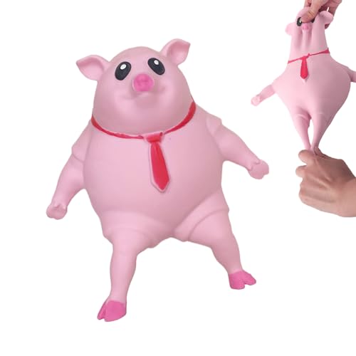 Stress Schwein, Schwein Quetsch Spielzeug, Anti Stress Schwein, Kreatives Dekompressions Piggy, Anti Stress Schwein Rosa, Stress Spielzeug, Anti-Stress-Spielzeug für Kinder und Erwachsene von Ycaaeo