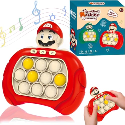 Quick Push Pop-It Elektronisches Spiel, Fidget Spielzeug, Pro Light Up Game Controller Bubble, Puzzle Early Development für Kinder Erwachsene von Ycaaeo