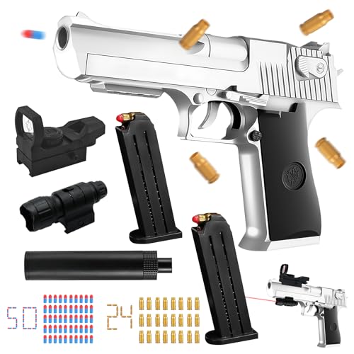 Spielzeug Pistolen für Kinder Pistole, Toy Gun, Spielzeug Waffen Pistolen, Schaumstoff Soft Bullet Gun, mit Schaumstoff Bullet, Patronenhülsen und Magazine, Wüstenadler, Spielzeugpistolen Spielzeug Pistolen für Kinder Pistole, Toy Gun, Spielzeug Waffen Pistolen, Schaumstoff Soft Bullet Gun, mit Schaumstoff Bullet, Patronenhülsen und Magazine, Wüstenadler, Spielzeugpistolen von Ycaaeo