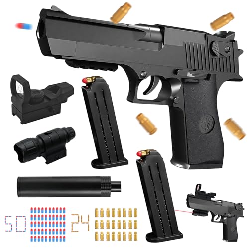 Spielzeug Pistolen für Kinder Pistole, Toy Gun, Spielzeug Waffen Pistolen, Schaumstoff Soft Bullet Gun, mit Schaumstoff Bullet, Patronenhülsen und Magazine, Wüstenadler, Spielzeugpistolen Spielzeug Pistolen für Kinder Pistole, Toy Gun, Spielzeug Waffen Pistolen, Schaumstoff Soft Bullet Gun, mit Schaumstoff Bullet, Patronenhülsen und Magazine, Wüstenadler, Spielzeugpistolen von Ycaaeo