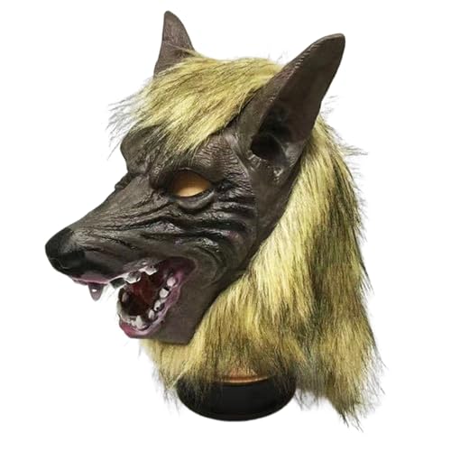 Ycaaeo Werwolf Kostüm,Werwolf Maske Halloween,Wolf Maske Outfit,Werwolf Holloween-Horrormaske,Cosplay Halloween Tier Kostüm Party Ycaaeo Werwolf Kostüm,Werwolf Maske Halloween,Wolf Maske Outfit,Werwolf Holloween-Horrormaske,Cosplay Halloween Tier Kostüm Party von Ycaaeo
