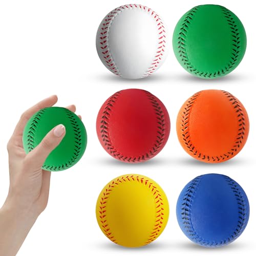 YceLon 6 Stück Baseball Set für Kinder und Erwachsene, Softball Baseballball für Indoor und Outdoor, Sicher und Weich für Übung und Stressabbau YceLon 6 Stück Baseball Set für Kinder und Erwachsene, Softball Baseballball für Indoor und Outdoor, Sicher und Weich für Übung und Stressabbau von YceLon