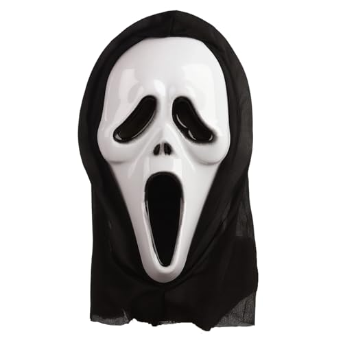 YceLon Scream Maske, Gruselige Ghostface Maske Für Halloween, Gruselmaske Aus EVA, 17cm X 28cm, Bequem Und Atmungsaktiv, Ideal Für Partys Und Cosplay YceLon Scream Maske, Gruselige Ghostface Maske Für Halloween, Gruselmaske Aus EVA, 17cm X 28cm, Bequem Und Atmungsaktiv, Ideal Für Partys Und Cosplay von YceLon