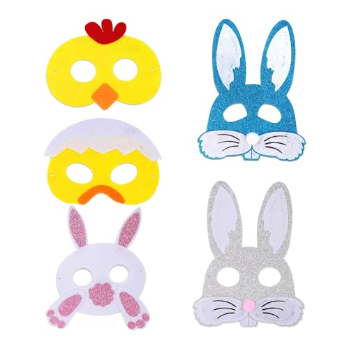 Ycfish 5 x Ostermasken, Filz-Tiermasken Ycfish 5 x Ostermasken, Filz-Tiermasken von Ycfish