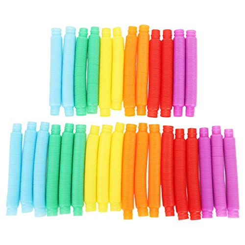 30 Stcs Bunte Dehnbare Röhrchen für - Sensorisches Spielzeug für Motorische LS und Förderung der Entspannung 30 Stcs Bunte Dehnbare Röhrchen für - Sensorisches Spielzeug für Motorische LS und Förderung der Entspannung von Yctze