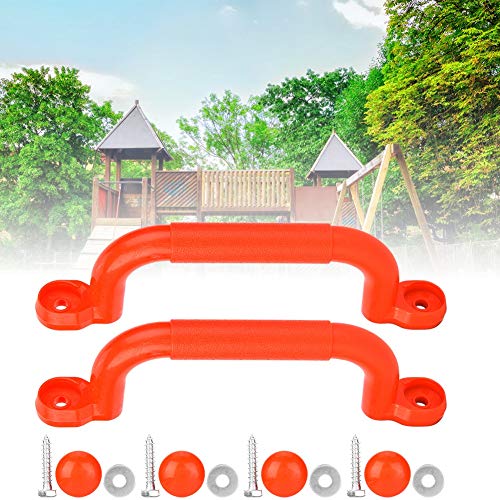 Starker und Sicherer Spielplatz-Sicherheitsgriff, Rutschfester Spielplatzgriff, mit Stabilen Griffen für Klettergerüst und Spielhaus (Rot) von Yctze