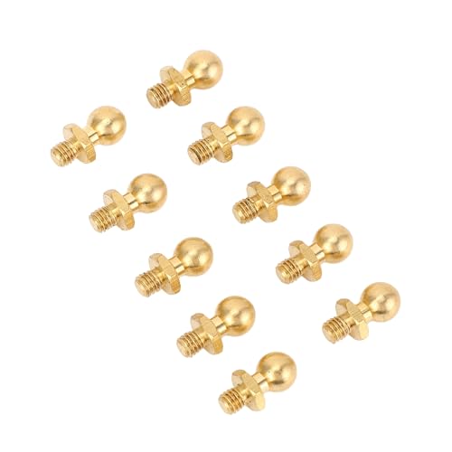 Yctze 10 PCS M3 Kopfschraube Messing Sphärische Befestigungselemente für Modellauto /10/24/18 Skala Yctze 10 PCS M3 Kopfschraube Messing Sphärische Befestigungselemente für Modellauto /10/24/18 Skala von Yctze