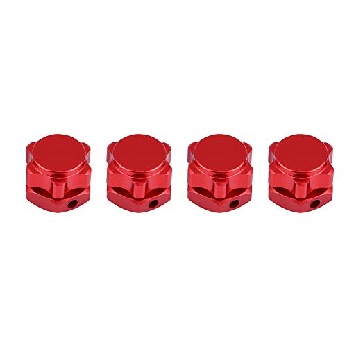 Yctze 17 Mm Metallrad -Hex -Hubs Adapter mit Abdeckung für HSP Hobao C /8 RC Auto (Rot) von Yctze