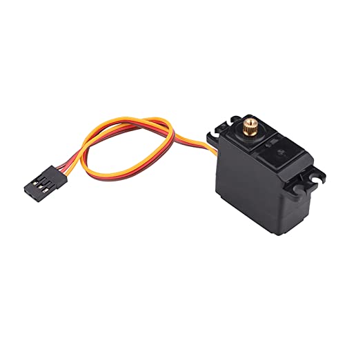 Yctze 2,2 Kg Metallgetriebe-Digitalservo, Wasserdicht, Fernbedienungszubehör für RC-Autos Im Maßstab 1/16, 1/14, 1/12, Ideal für 12428 RC-Car, Deerc, Lenkmotor, 30 Mm von Yctze