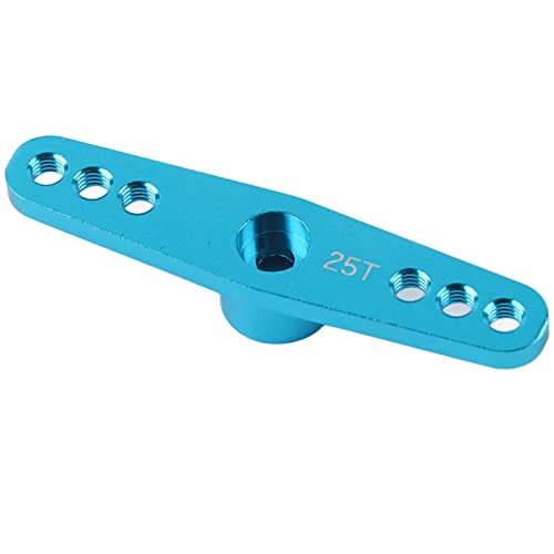 Yctze 25T CNC Lenksservo Arm für /10 Modellautos - Blue Aluminiumersatz Teil (Blau (N10087NB)) von Yctze