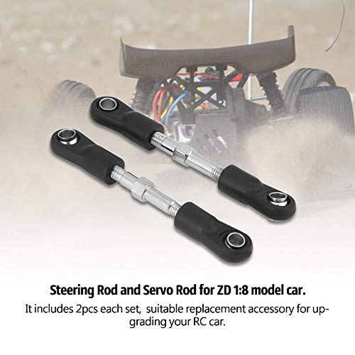 Yctze 2pcs/Set RC Car Stee Rod Servo Link Link Spannschloss GE für ZD: 16 Modellauto - Upgrade -Ersatzteile Kompatibel mit RC Stee -Stange, Servo -Stange, Servo -Stangenverbindung, RC Yctze 2pcs/Set RC Car Stee Rod Servo Link Link Spannschloss GE für ZD: 16 Modellauto - Upgrade -Ersatzteile Kompatibel mit RC Stee -Stange, Servo -Stange, Servo -Stangenverbindung, RC von Yctze