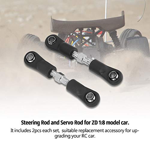 Yctze 2pcs/Set RC Car Stee Rod Servo Link Link Spannschloss GE für ZD: 16 Modellauto - Upgrade -Ersatzteile Kompatibel mit RC Stee -Stange, Servo -Stange, Servo -Stangenverbindung, RC Yctze 2pcs/Set RC Car Stee Rod Servo Link Link Spannschloss GE für ZD: 16 Modellauto - Upgrade -Ersatzteile Kompatibel mit RC Stee -Stange, Servo -Stange, Servo -Stangenverbindung, RC von Yctze