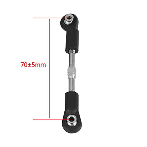 Yctze 2pcs Fernbedienungsteuerauto -Lenkstangenverbindung Upgrade für ZD: 8 Modellauto - CNC Metalldesign (Lenkhebel (Zwei Sätze von 70 ± 5 mm)) von Yctze