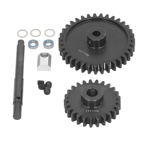 Yctze 2pcs Gehärtete Stahlsporngeschäfte und Antriebswelle für /5 RC -Autos, Komplettes Ersatzkit (25t+35t) von Yctze