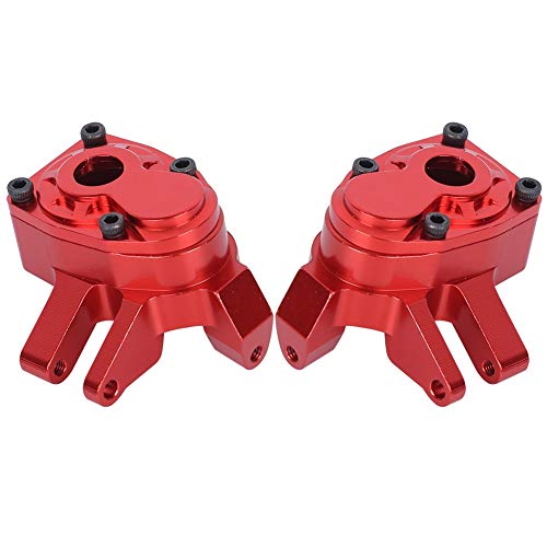 Yctze 2pcs Hochwertige Aluminiumlegierung Lenkschalengehäuse für Axiale Capra Scx10 III RC-Autoersatzteile (Rot) von Yctze