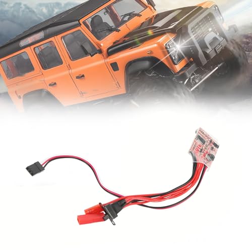 Yctze 30a Unabhängiger Gebürsteter ESC für RC -Autos - Schneller, Zuverlässiger Geschwindigkeitsregelung mit Switch, Motor Gouverneur (Schwarz + Rot) von Yctze