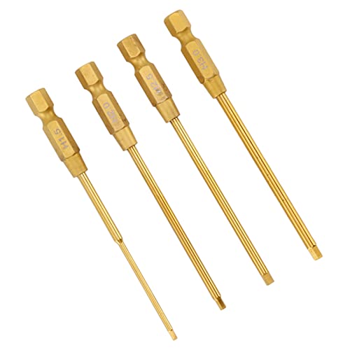 Yctze 4pcs 4 Im Sechskantschraubendreher Set Hochgeschwindigkeitsstahl für RC -Autohubschrauber -Drohnenboot Ergonomisches Design von Yctze