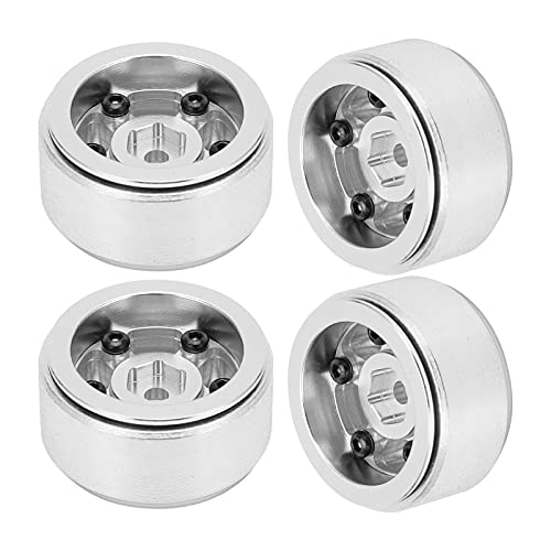 Yctze 4pcs Beadlock - Aluminium Oy Fünf Spoke Wler -Reifen mit Schrauben für Axiale SCX24 90081 1/24 RC Carblack Wler -Reifen und Metallradreifen für SCX24 Beadlock Fahrzeugrad RC Yctze 4pcs Beadlock - Aluminium Oy Fünf Spoke Wler -Reifen mit Schrauben für Axiale SCX24 90081 1/24 RC Carblack Wler -Reifen und Metallradreifen für SCX24 Beadlock Fahrzeugrad RC von Yctze