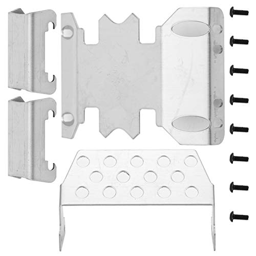 Yctze 4pcs Edelstahl -Chassis -Rüstungsplatte für Axial SCX10 II 90046 90047 90059 90060 & Leichtes Design von Yctze