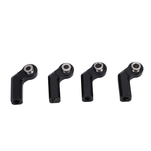 Yctze 4pcs Premium -Legierung RC -Auto Metallverbindungen M4 7,0 Mm Durchmesser Design für Verbesserte Leistung (Black) von Yctze