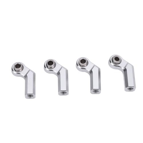 Yctze 4pcs Premium -Legierung RC -Auto Metallverbindungen M4 7,0 Mm Durchmesser Design für Verbesserte Leistung (Silver) von Yctze