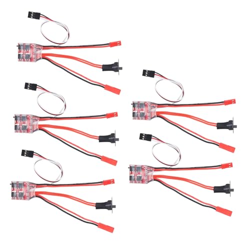 Yctze 5pcs 30a Gebürstet ESC mit Bremse für Z -Autos, Idealer Geschwindigkeitscontroller für RC /16, /18, /24 mit JST -Schnittstelle Yctze 5pcs 30a Gebürstet ESC mit Bremse für Z -Autos, Idealer Geschwindigkeitscontroller für RC /16, /18, /24 mit JST -Schnittstelle von Yctze