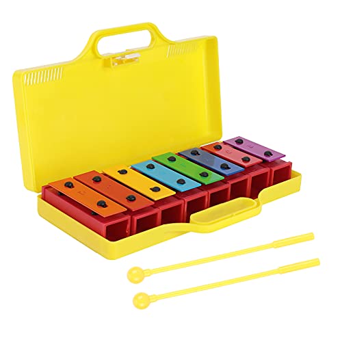 Yctze 8 Hinweis mit S - Professionelles Musikinstrument für mit Farbenfrohen Soundboards und Gelben Speicherbox von Yctze