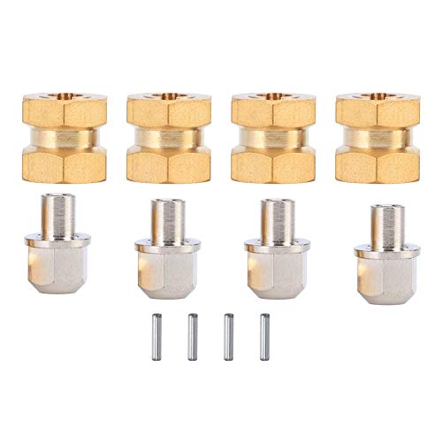 Yctze Ales De 1 10 Rc De 12 Mm 12 Mm 15 Mm 17 Mm Messing Combiner Zubehör für Scx10 90046 90047 1 10 Rcwler Car Rc Spurverbreiterung 1 10 (12mm) von Yctze