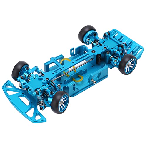 Yctze Aluminiumlegierung RC -Auto -Chassis Rahmen mit Rädern für Wltoys /28 284131 K969 K979 K989 K999 Verbesserte Stabilität und Leistung (Blue) von Yctze