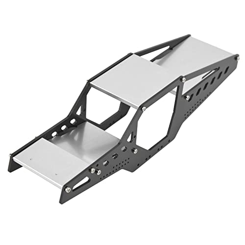 Yctze Aluminiumlegierung RC Car Frame Body Shell Roll für Axiale SCX24- und /24 -Skala Verbesserte Leistungsteile (Silver) von Yctze