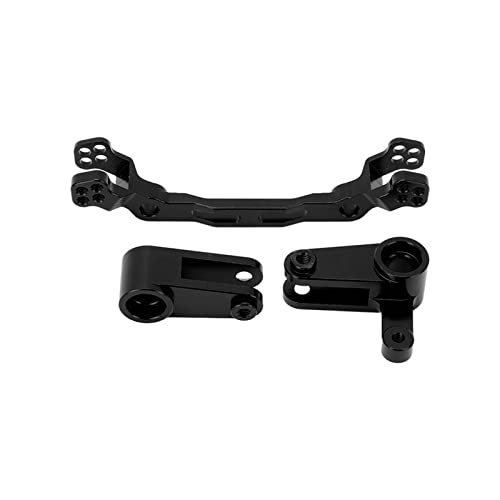 Yctze Aluminiumlegierungssteuerungsteile Set RC -Auto -Upgrade für /10 Fernbedienungsfahrzeuge, Verbesserte Haltbarkeit und Leistung (Black) von Yctze
