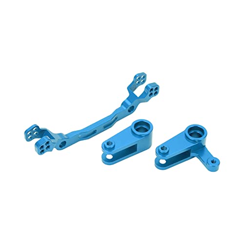 Yctze Aluminiumlegierungssteuerungsteile Set RC -Auto -Upgrade für /10 Fernbedienungsfahrzeuge, Verbesserte Haltbarkeit und Leistung (Blue) von Yctze