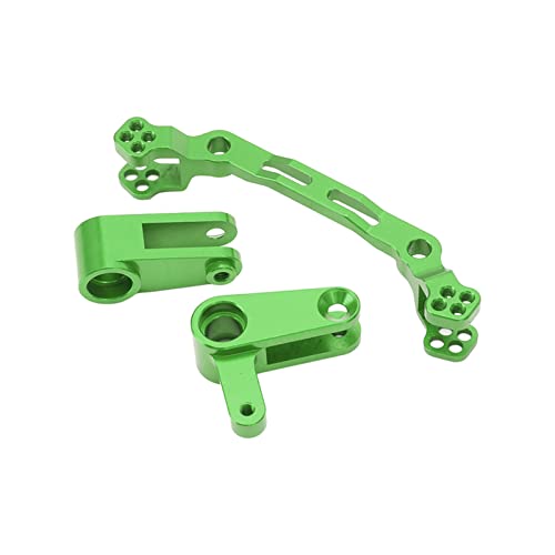 Yctze Aluminiumlegierungssteuerungsteile Set RC -Auto -Upgrade für /10 Fernbedienungsfahrzeuge, Verbesserte Haltbarkeit und Leistung (Green) von Yctze