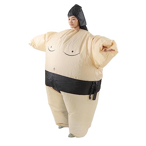 Yctze Aufblasbare Wrestleranzüge -, Leichtes und Wiederverwendbares Lustiges Blow -up -Sumo Kostüm für Partys, Veranstaltungen und Festivals (#1) von Yctze