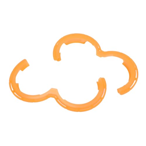 Yctze Avata 2 Drohnen-Propellerschutz oder Kollisionsschutz, 2 Stück, Stoßfeste, Stoßdämpfende TPU-Requisiten (Orange, Öffnungsgröße: 7–15 cm) von Yctze